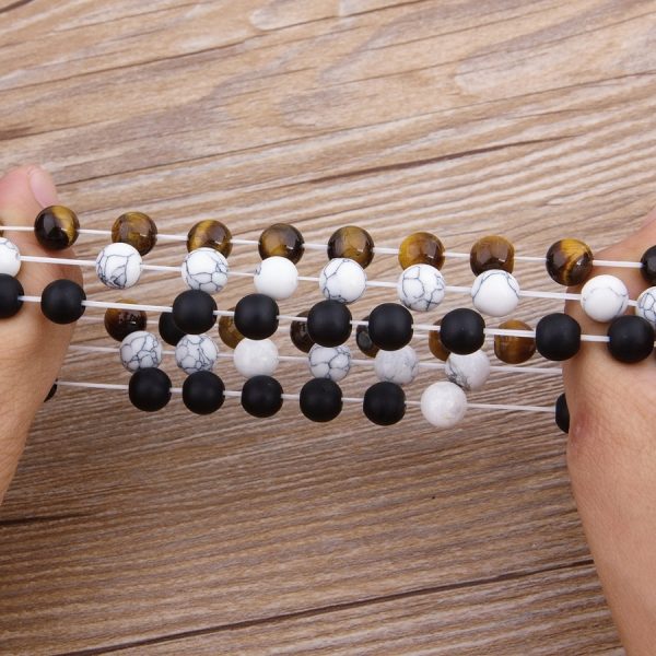 Natural Stone Beaded Bracelets Pair for Couples - Image 6