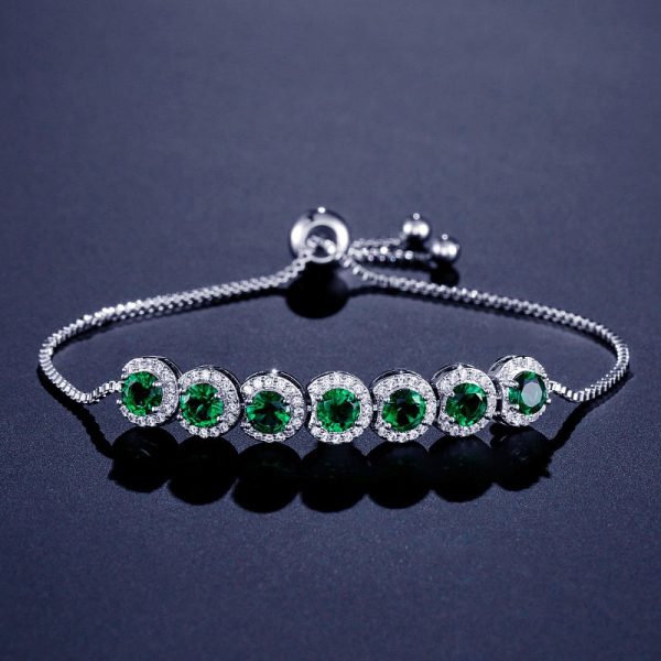 Colorful 925 Sterling Silver Women's Bracelet